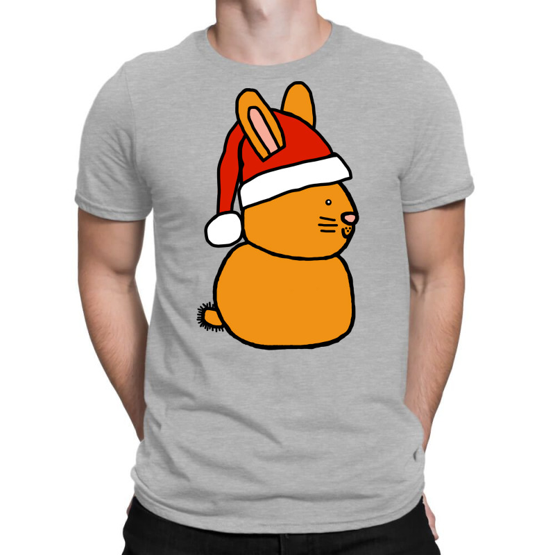 Christmas Bunny Rabbit In A Santa Hat 70s T-shirt | Artistshot