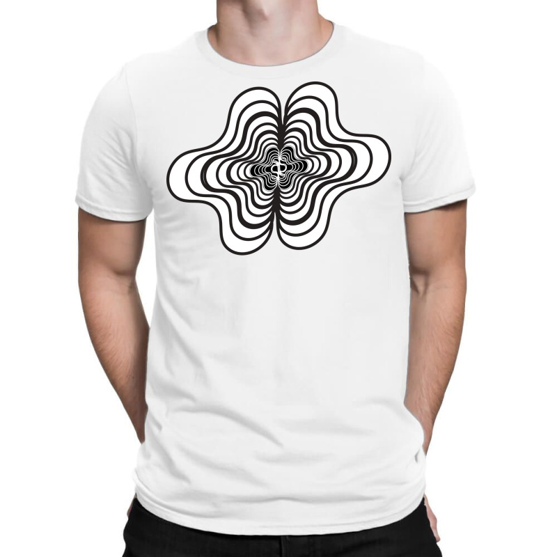 3d Abstract Black White Design 70s T-shirt | Artistshot