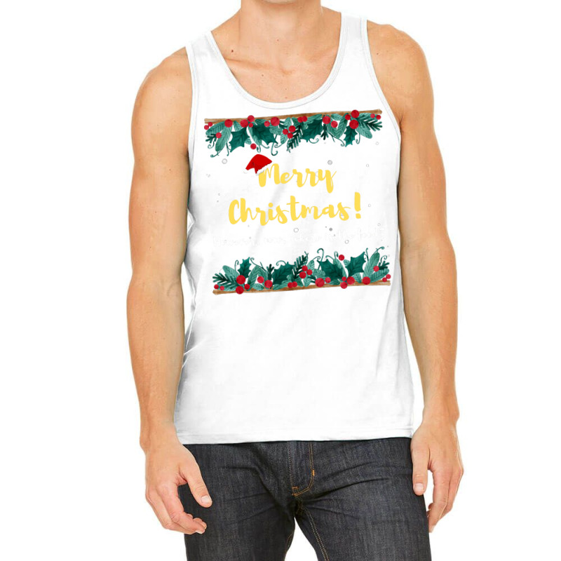 Merry Christmas Hipster Tank Top by zekrinatorer | Artistshot