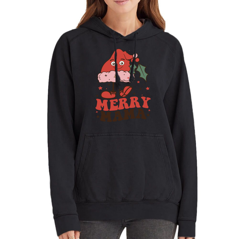 Merry Mama Funny Vintage Hoodie by zekrinatorer | Artistshot