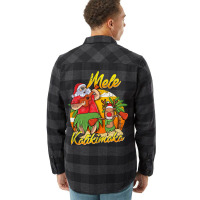 Mele Kalikimaka Santa Hawaiian Christmas In July H Flannel Shirt | Artistshot