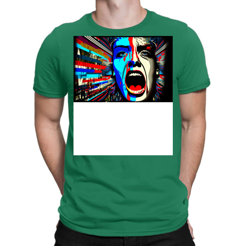 Screaming In Colour Abstract Art T-shirt | Artistshot