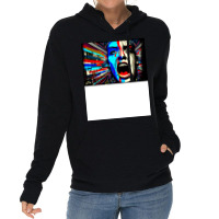 Screaming In Colour Abstract Art Lightweight Hoodie | Artistshot