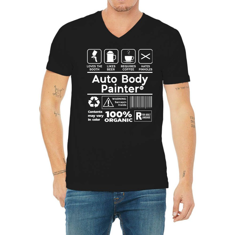 Autobody Automotive Painter Auto Body Painter Nost V-neck Tee | Artistshot