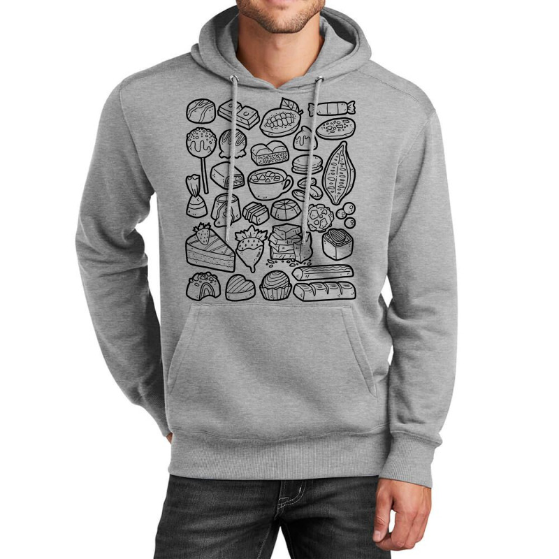 Chocolate Doodles Cocoa Pralines Fudge Unisex Hoodie | Artistshot