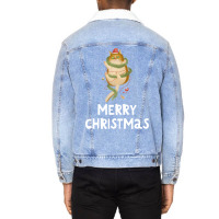 Merry Christmas Funny Christmas  Love Girl Unisex Sherpa-lined Denim Jacket | Artistshot