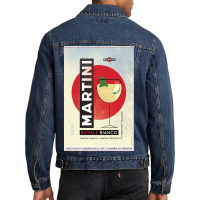 Vintage Pub   Martini Aperitif Men Denim Jacket | Artistshot