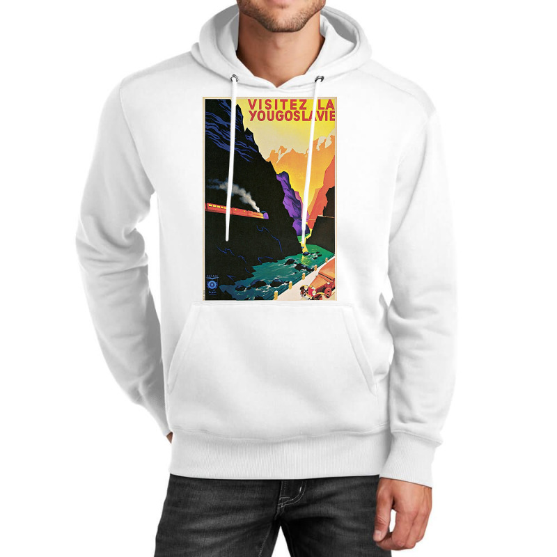 Vintage Visit Yugoslavia Travel Unisex Hoodie | Artistshot