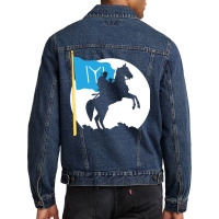 Ertugrul Kayi Boyu Iyi Flag Ottoman Empire Men Denim Jacket | Artistshot