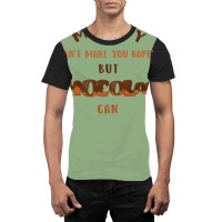 Chocolate Makes You Happy Hippie Graphic T-shirt | Artistshot