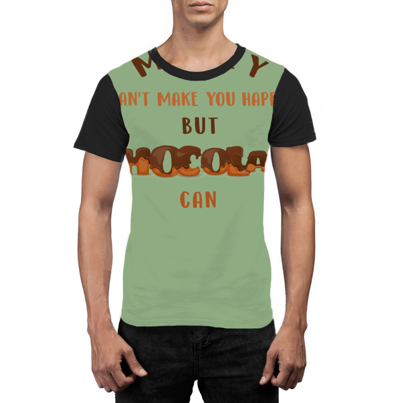 Chocolate Makes You Happy Hippie Graphic T-shirt by alheklupsm | Artistshot