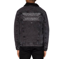 Autie Meme No Face Cool Unisex Sherpa-lined Denim Jacket | Artistshot