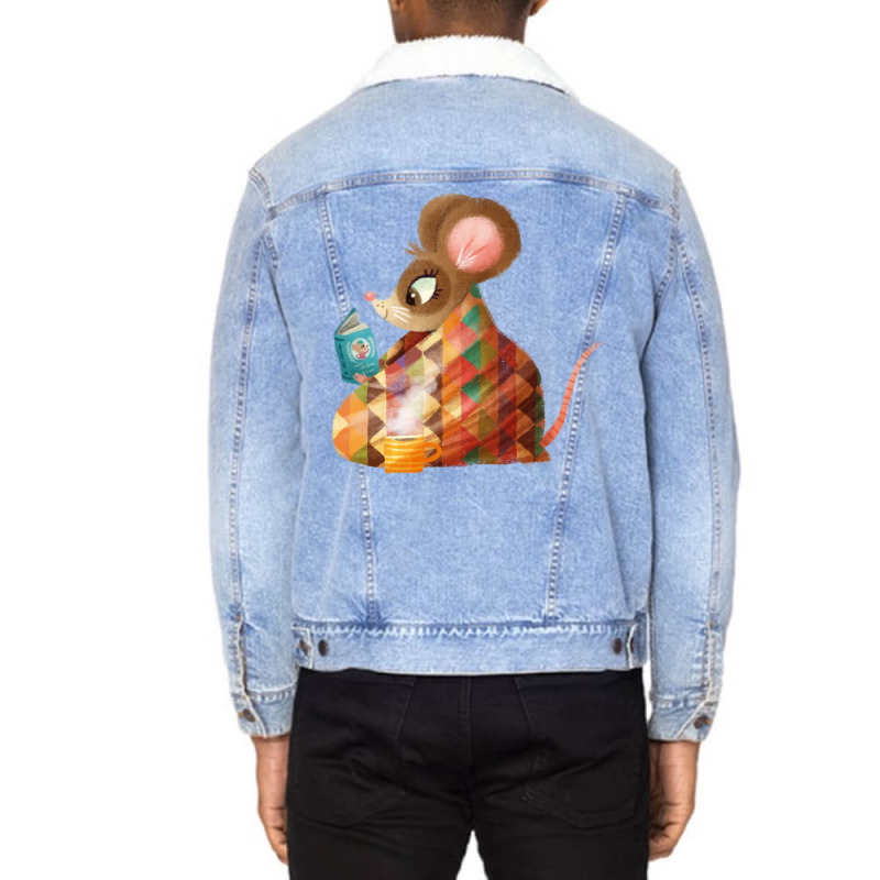 Cosy Mouse 80s Unisex Sherpa-Lined Denim Jacket by alheklupsm | Artistshot