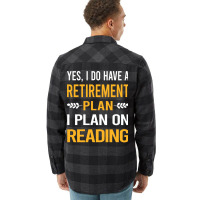 Funny My Retirement Plan Reading Book Books Vintag Flannel Shirt | Artistshot