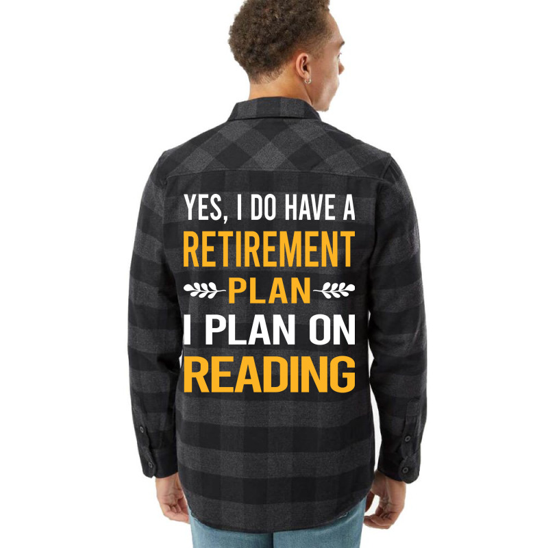 Funny My Retirement Plan Reading Book Books Vintag Flannel Shirt by fgclabdib | Artistshot