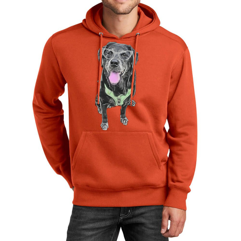 Stacey The Black Lab Hippie Unisex Hoodie by alheklupsm | Artistshot