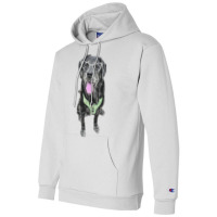 Stacey The Black Lab Hippie Champion Hoodie | Artistshot