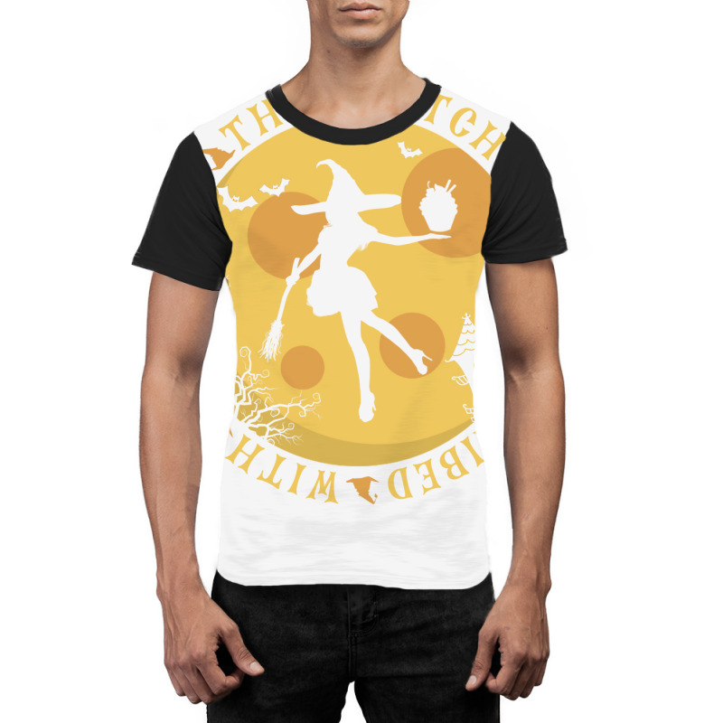 This Witch Can Be Bribed With Chocolate Girl Graphic T-shirt | Artistshot