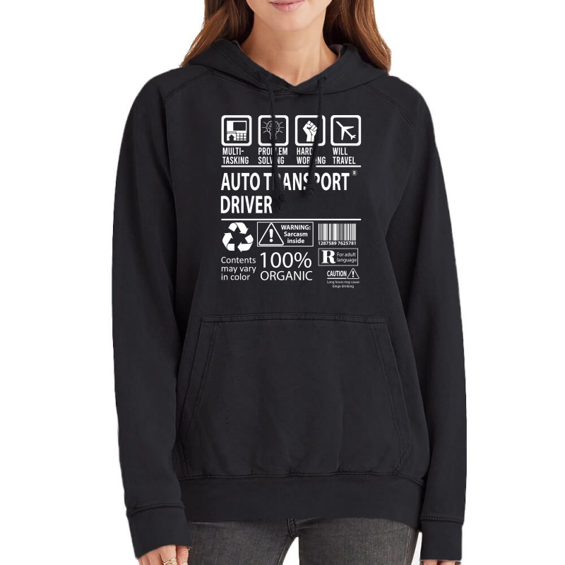 Auto Transport Driver T  Multitasking Certified Jo Vintage Hoodie by nocniwignera | Artistshot