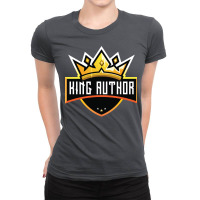 King Author Blue Ladies Fitted T-shirt | Artistshot