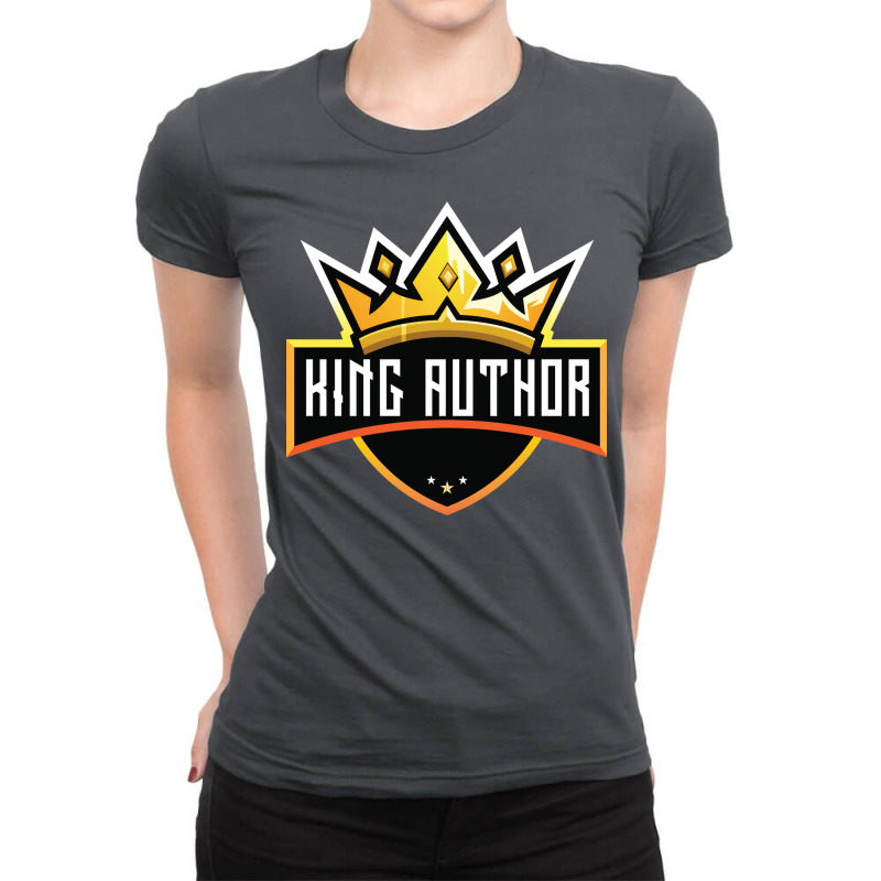 King Author Blue Ladies Fitted T-Shirt by shohebainurn | Artistshot