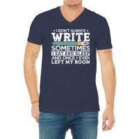 Novelist Author Writer Hipster V-neck Tee | Artistshot