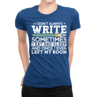 Novelist Author Writer Hipster Ladies Fitted T-shirt | Artistshot