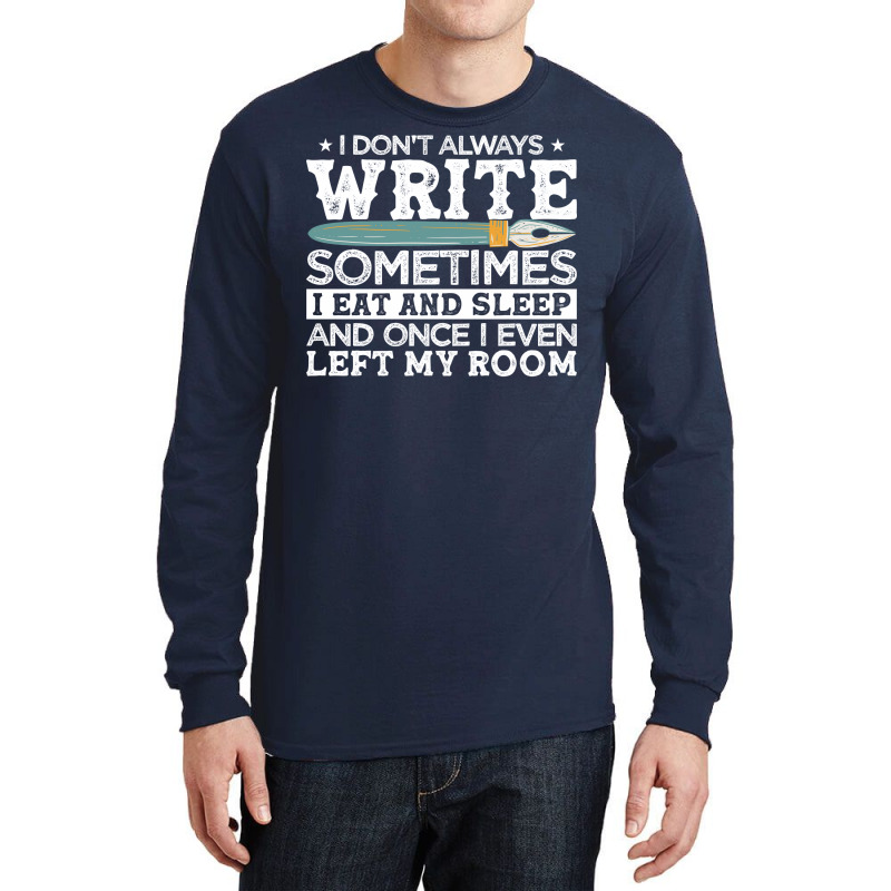 Novelist Author Writer Hipster Long Sleeve Shirts by fgclabdib | Artistshot