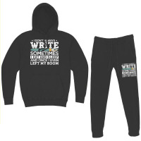 Novelist Author Writer Hipster Hoodie & Jogger Set | Artistshot