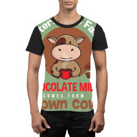 Chocolate Milk Brown Cows Chocolate Quote Graphic T-shirt | Artistshot