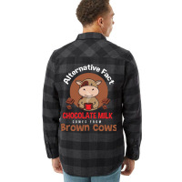 Chocolate Milk Brown Cows Chocolate Quote Flannel Shirt | Artistshot