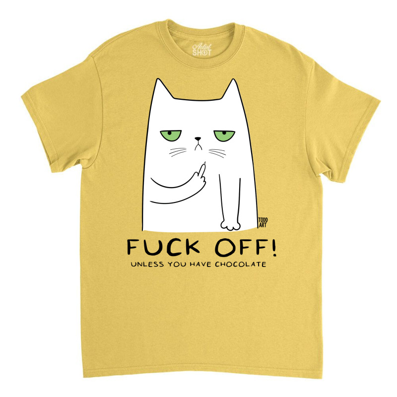 Fuck Off Cat Green Classic T-shirt by sokhimnaxxary | Artistshot