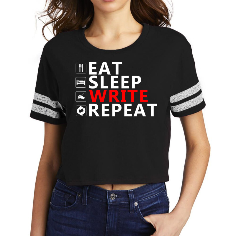 Write Repeat Trending Scorecard Crop Tee by shohebainurn | Artistshot