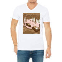 Sweet Temptation Surprise Chocolate Girl V-neck Tee | Artistshot