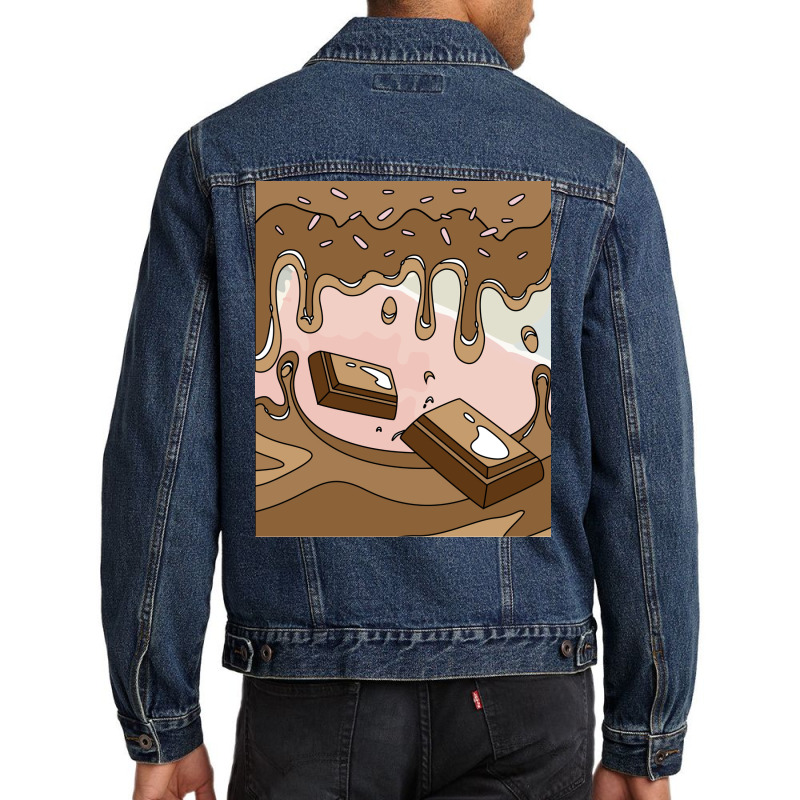 Sweet Temptation Surprise Chocolate Girl Men Denim Jacket | Artistshot