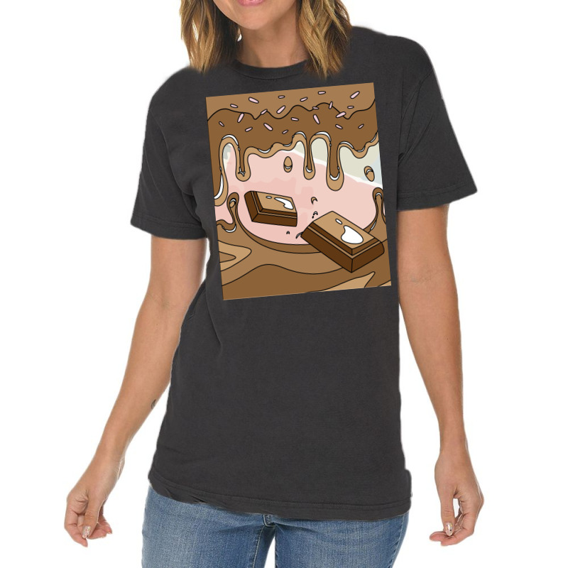 Sweet Temptation Surprise Chocolate Girl Vintage T-shirt | Artistshot