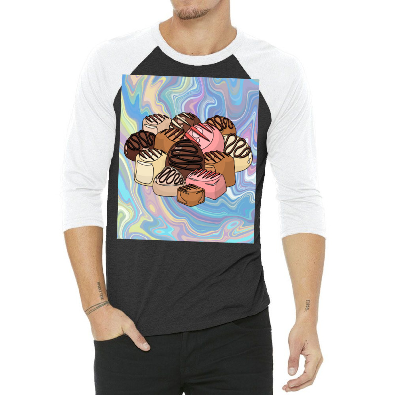 Sweet Temptation Surprise Chocolate Travel Gift 3/4 Sleeve Shirt | Artistshot