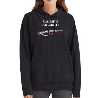 Us Rifle Carbine Cal 30 M1 Diagrams Vintage Hoodie | Artistshot