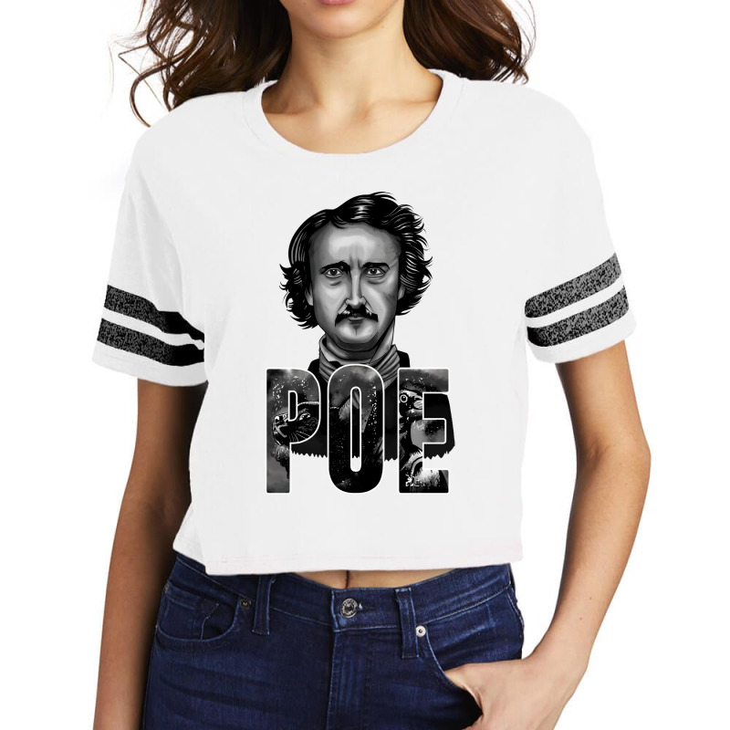 Edgar Allan Poe Vintage Scorecard Crop Tee by lenainplongo2 | Artistshot