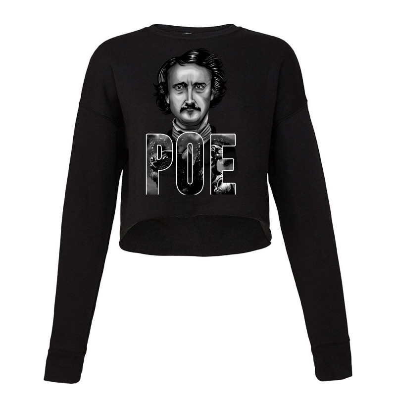 Edgar Allan Poe Vintage Cropped Sweater by lenainplongo2 | Artistshot