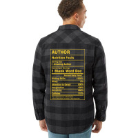 Nutrition Facts Author Girl Flannel Shirt | Artistshot