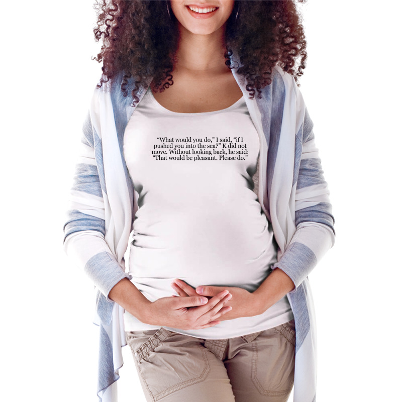 Natsume Sseki Girl Tumblr Maternity Scoop Neck T-shirt by hecnepipars2 | Artistshot