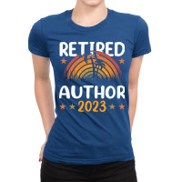 Retired 2023 Retirement Retired Author Funny Vinta Ladies Fitted T-shirt | Artistshot