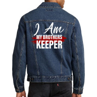 I Am My Brothers Keeper 2 Men Denim Jacket | Artistshot