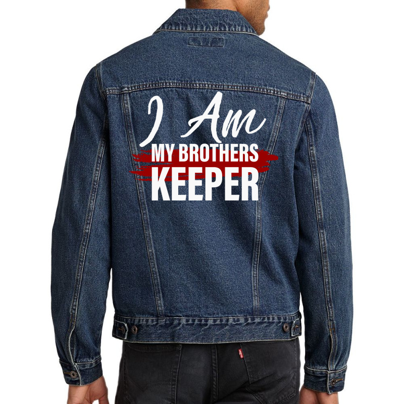 I Am My Brothers Keeper 2 Men Denim Jacket | Artistshot