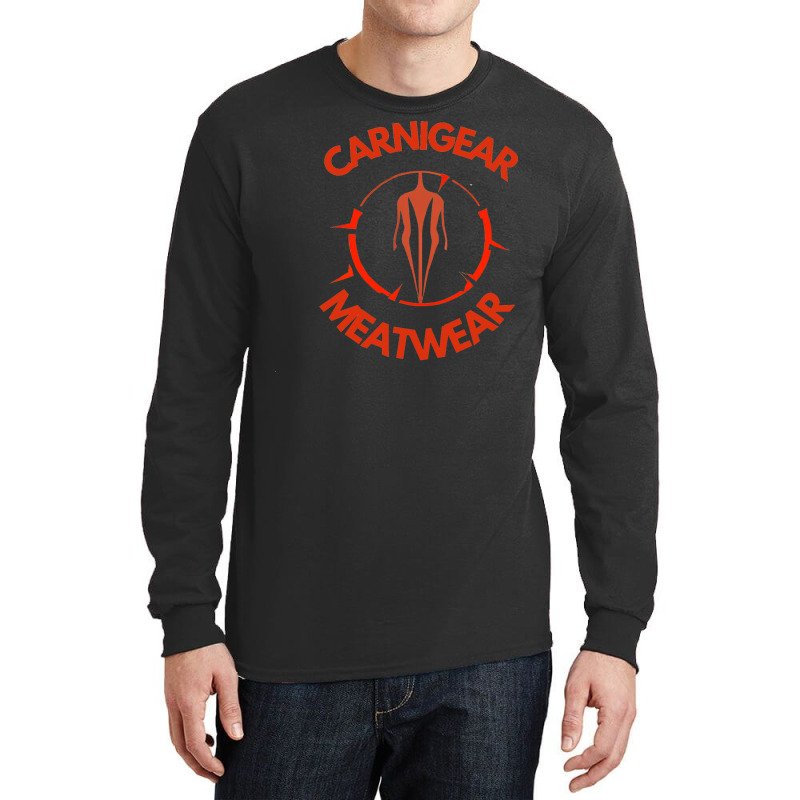 Carnigear Meatwear Aesthetic Long Sleeve Shirts by rahianmucauo | Artistshot