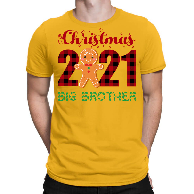 Christmas 2021 Big Brother Gingerbread Matching Fa T-shirt | Artistshot