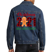 Christmas 2021 Big Brother Gingerbread Matching Fa Men Denim Jacket | Artistshot