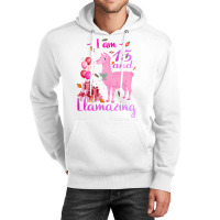 I Am 15 Years Old And Llamazing 15th Llama Birthda Unisex Hoodie | Artistshot