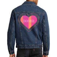 I Love Books 2 Men Denim Jacket | Artistshot